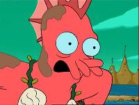 Click to watch 'Why Must I Be a Crustacean...' (popup) Futurama